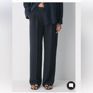 Aritzia Wilfred Effortless Pant Wide-Leg High-Waist Trousers  SZ 16